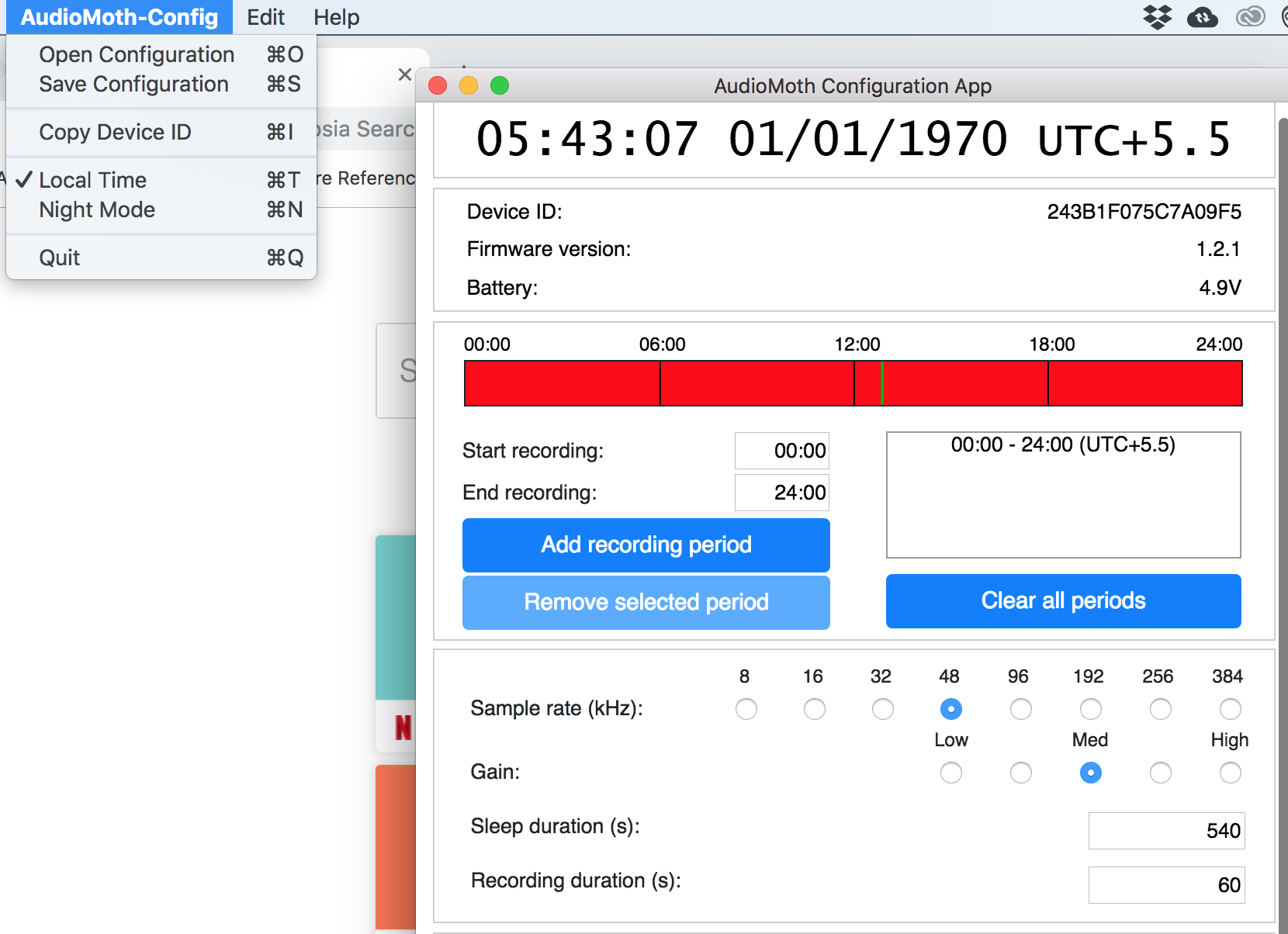 UTC Date and Time not configuring correctly content media