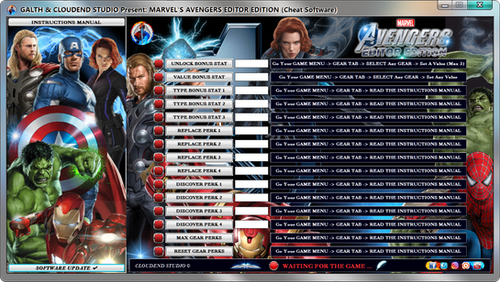 MARVEL'S AVENGERS, CHEATS - TRAINER - MOD - CODES - EDITOR PERKS