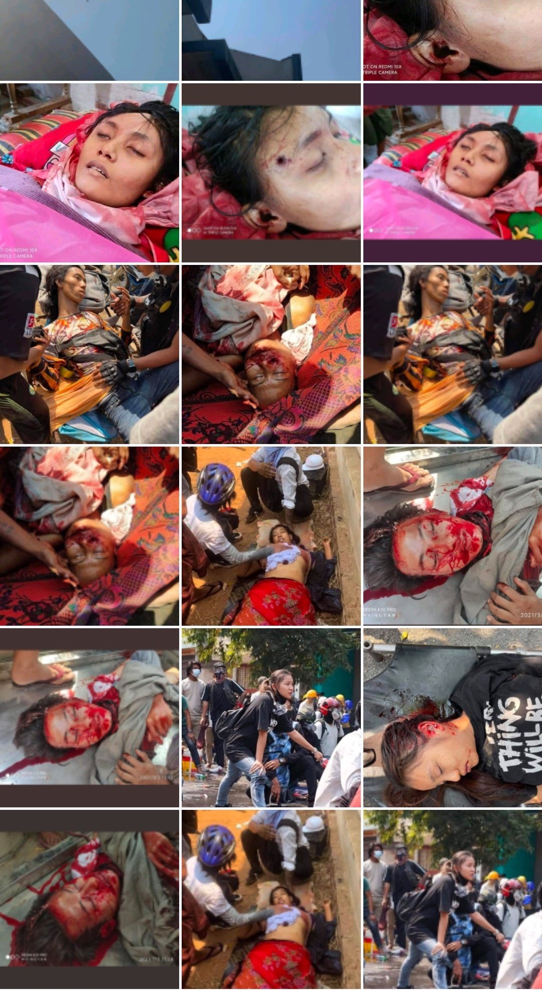 2021 Myanmar coup d'état: Photos of crimes against humanity content media