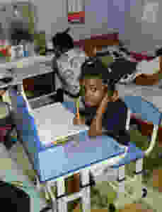 Homeschooling girls in Malawi