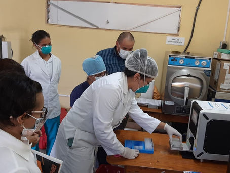 POCKIT donated to the Bay Islands, will be able to perform 8 PCR tests every two hours.