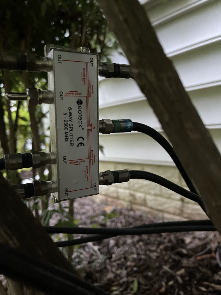 Adapter works on some coax outlets but not another? content media