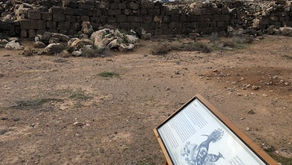 Signs and Trail at Umm al-Jimal