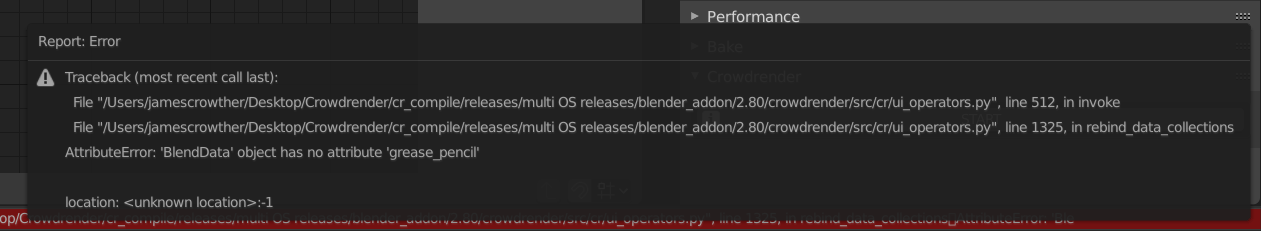 Getting Different Errors on both my 2.8 Blender machines content media