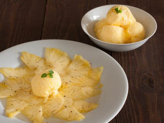 ไอศกรีมโฮมเมด รสสับปะรด