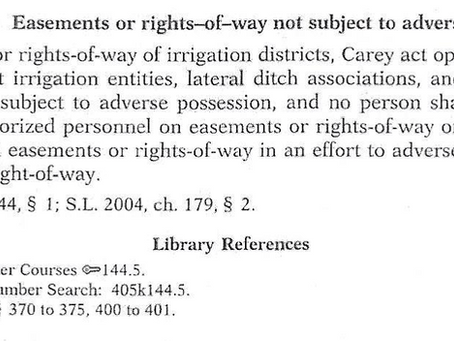 Legal Notice on Easements