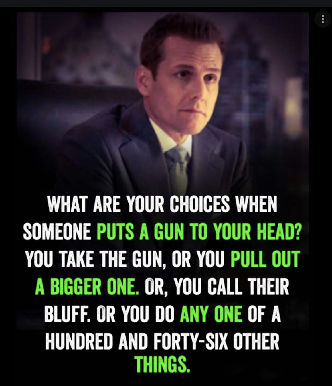"SUITS" INSPIRES ME content media