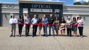 Ribbon cut at the newly renovated Friedrichs Family Eye Center