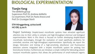 PhD public presentation by Tianjin Yang