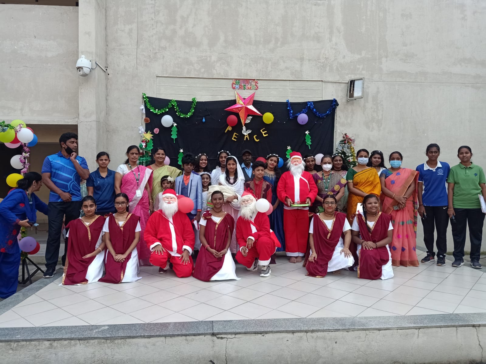 Christmas celebration in school content media