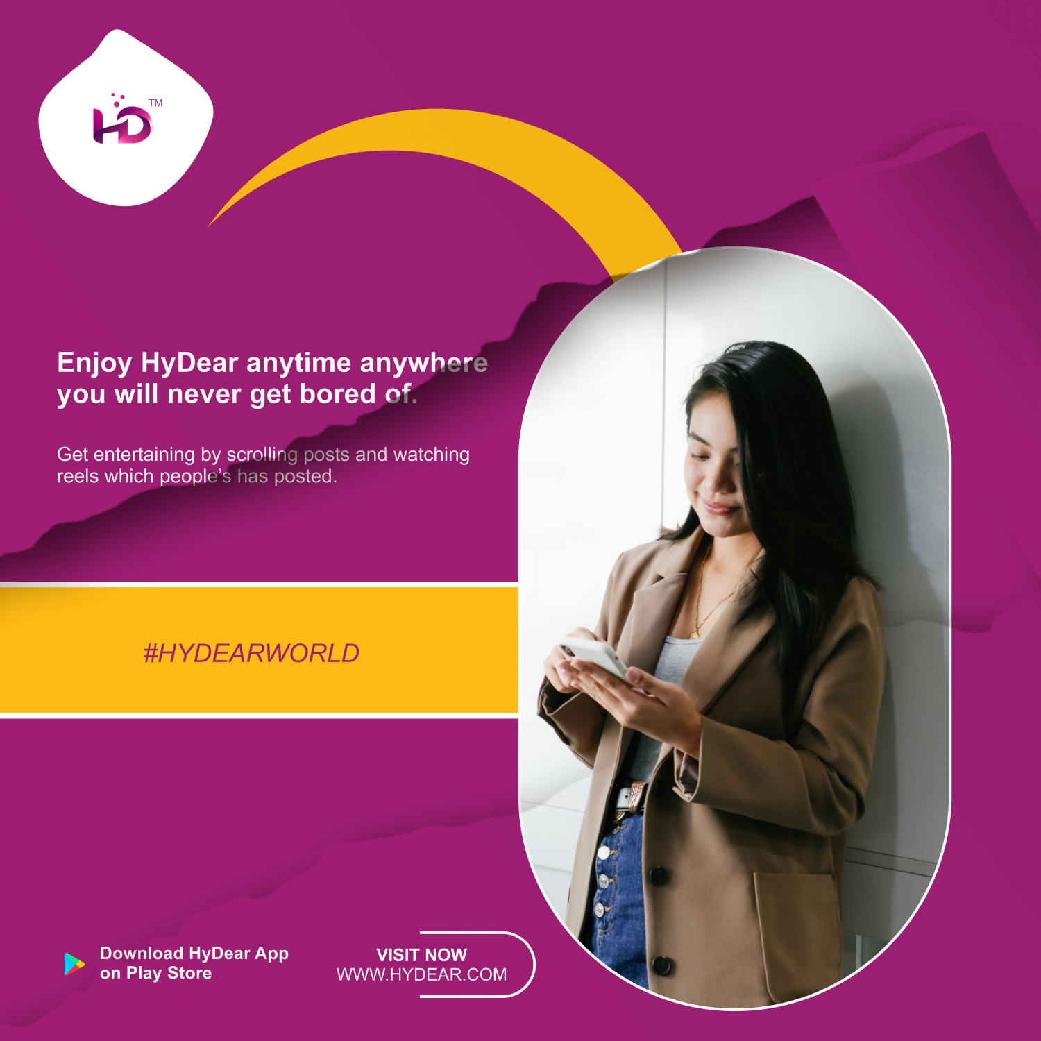 Enjoy Hydear anytime anywhere, you will never get bored of. content media