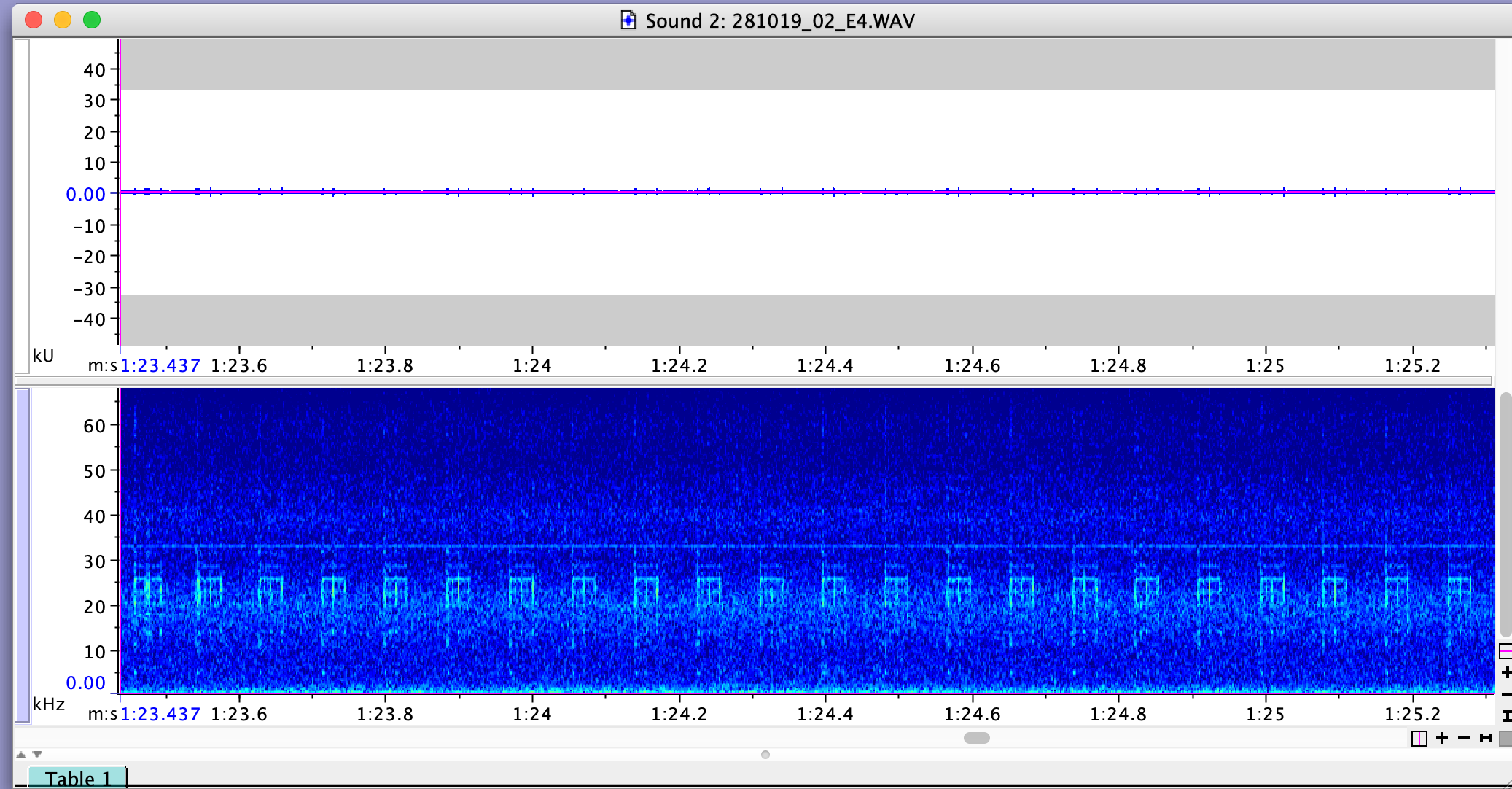 "Clicking"noise at 26kHz content media