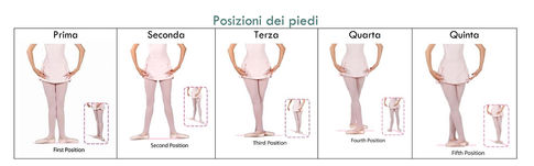 Posizioni dei piedi e delle braccia (Metodo Vaganova)