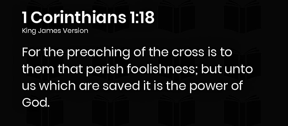 1 Corinthians 1:18
