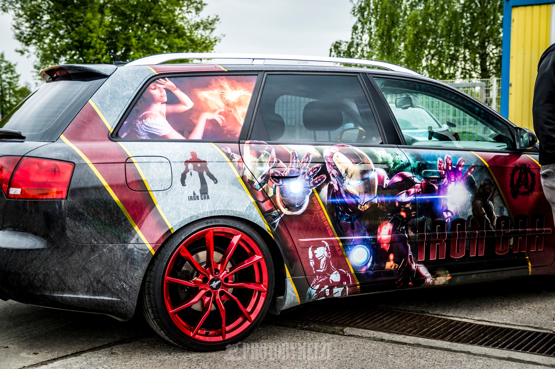 Audi A4 Digitaldruck content media