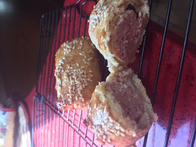 Puff Pastry chicken sausage rolls content media