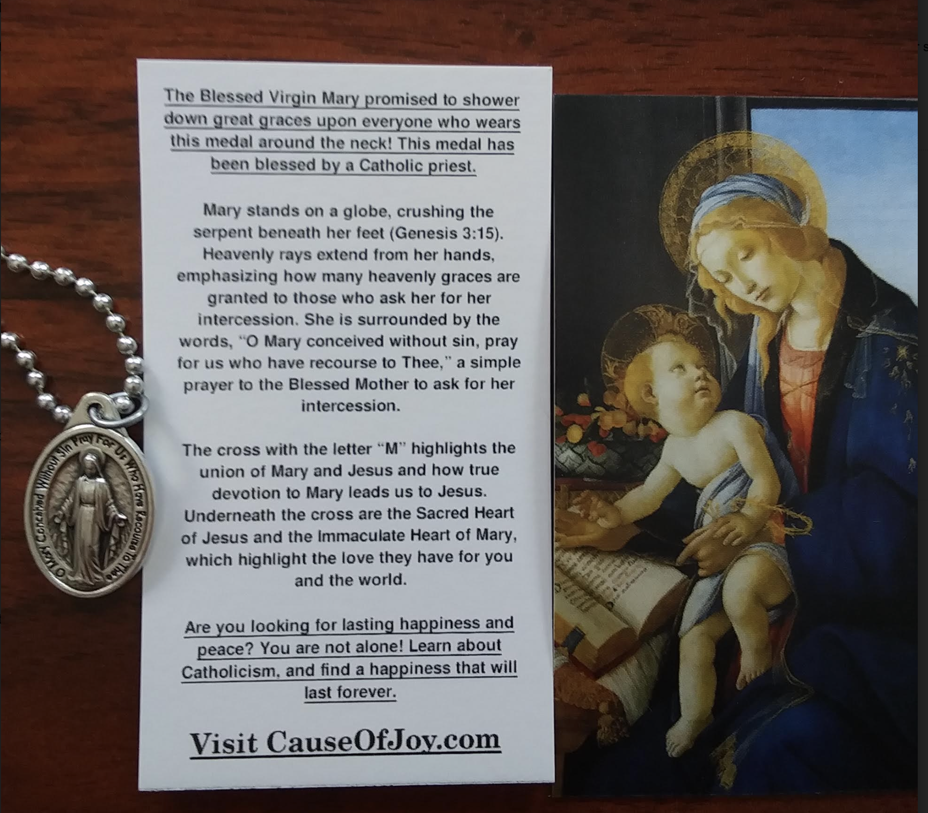 Free miraculous medals and holy cards content media