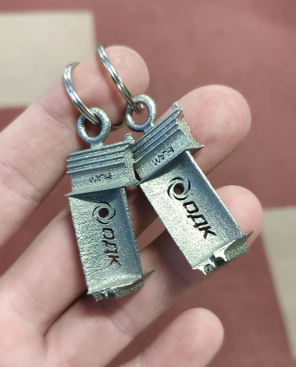 Keychain 3D metal printing