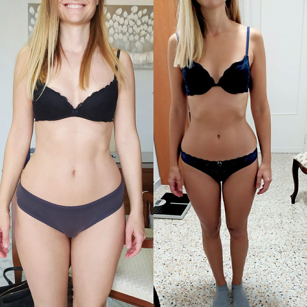 Silvia...Cliente
Percorso iniziato da qualche mese....
Ottimo risultato tra alimentazione e fitness.