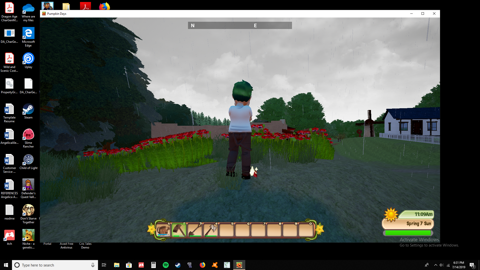Pickable flowers wrong height? content media