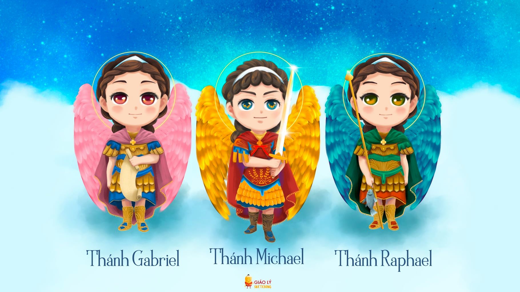 Tổng lãnh Thiên Thần của Thiên Chúa (Archangels) MICHAEL - GABRIEL - RAPHAEL