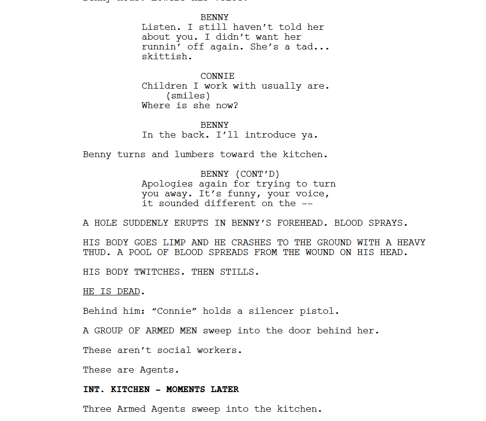 Stranger Things action scene