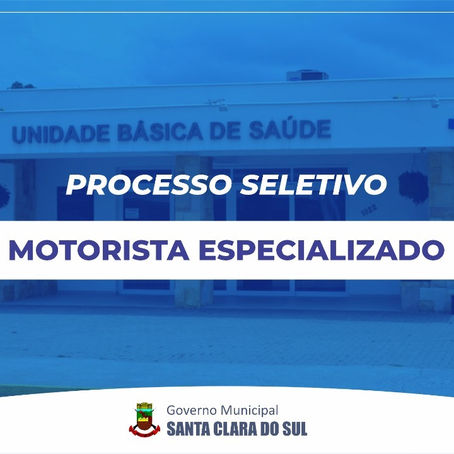 Município seleciona motorista especializado