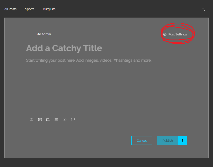 How to Create a Post