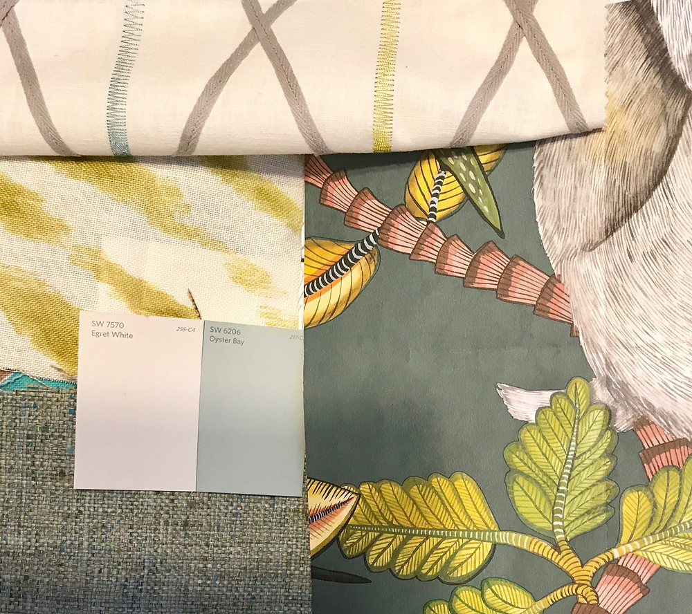 Project samples wallpaper, paint, custom fabrics