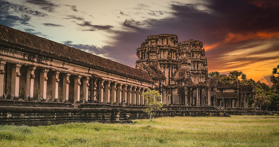 Angkor Wat Temple From Side