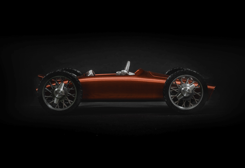 CAR-A-MEL R1 fully 3d printable toy car kit
