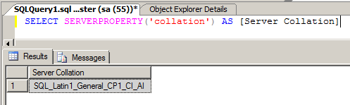 sql collate sql collate