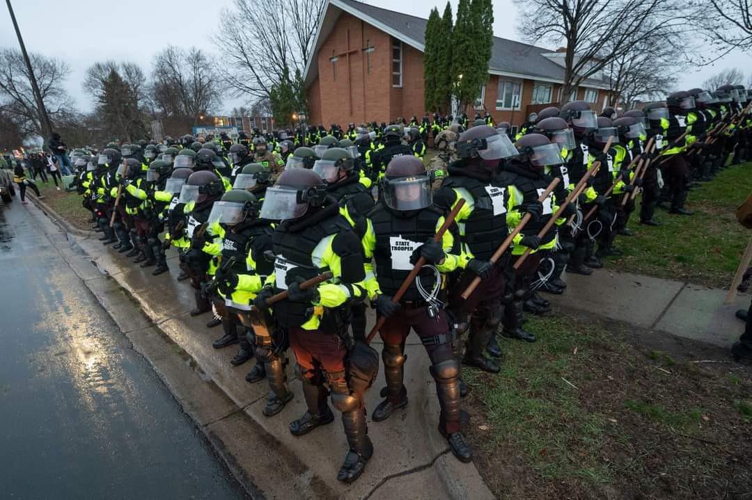 Is it reasonable how cops responded to a Brooklyn Center church that was giving asylum to injured protesters the cops were trying to arrest? content media