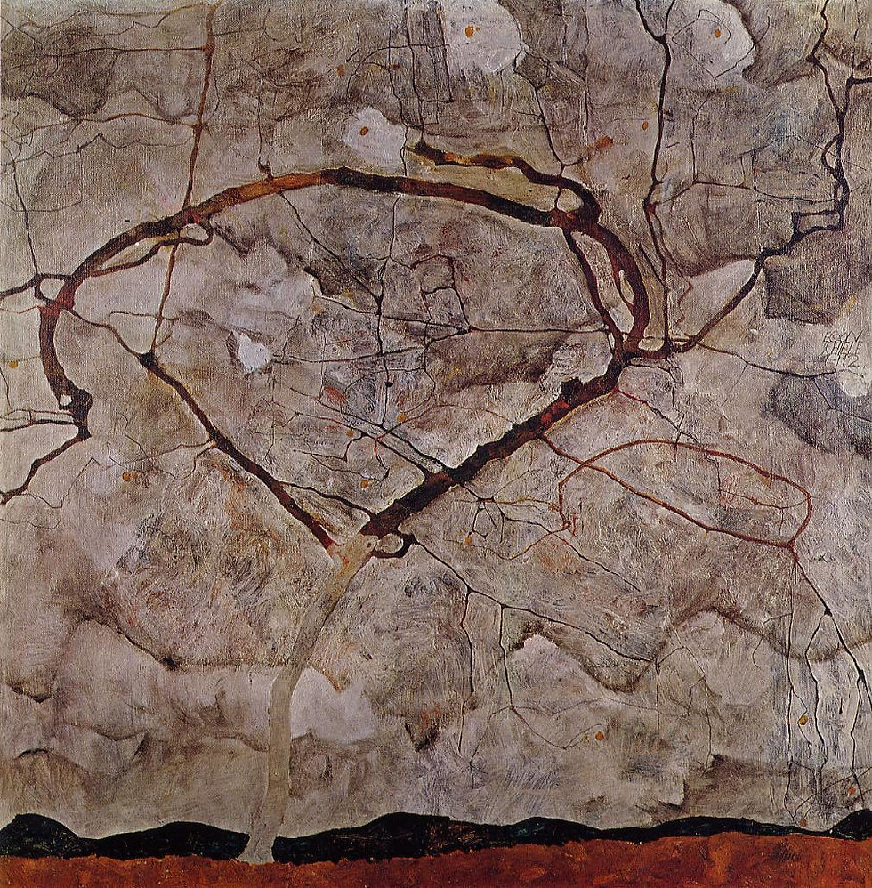 Schiele, Autumn Tree in Movement, 1912