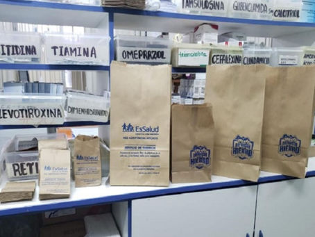 EsSalud empezó a emplear solo bolsas de papel en Hospital III de Chimbote
