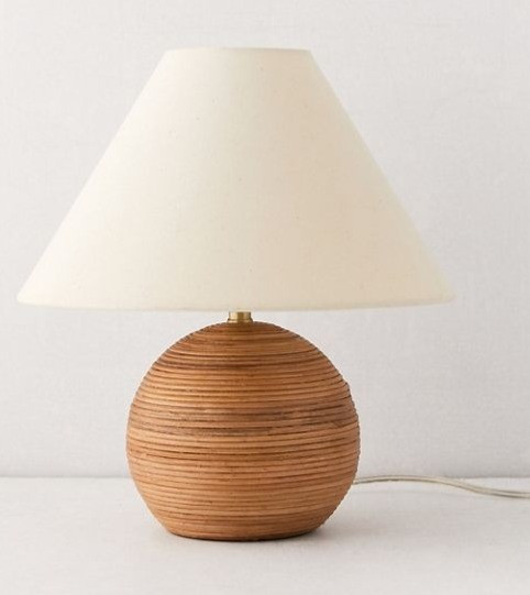 Urban Outfitters Angelo Rattan Table Lamp