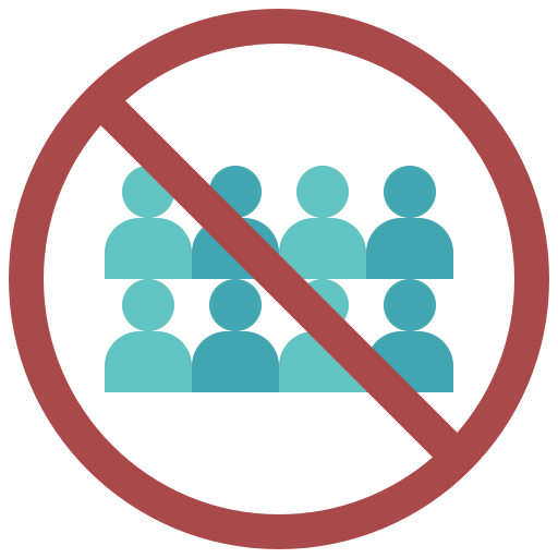 5728185 - avoid contact covid-19 crowd no people