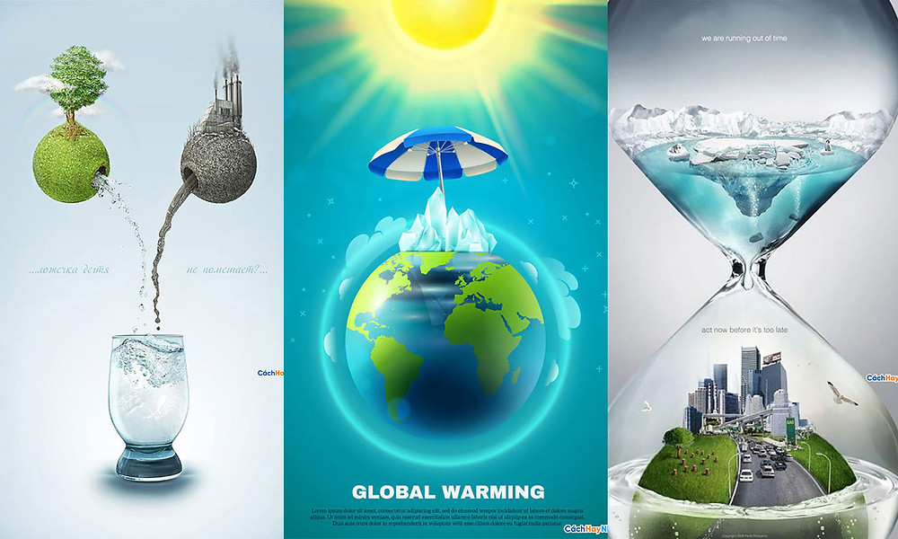 33 Thiết Kế Poster Sáng Tạo Về Sự Nóng Lên Toàn Cầu