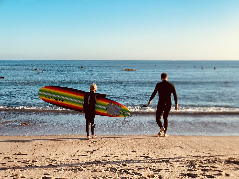 father son time, father son surfing, father and son bonding, family adventure