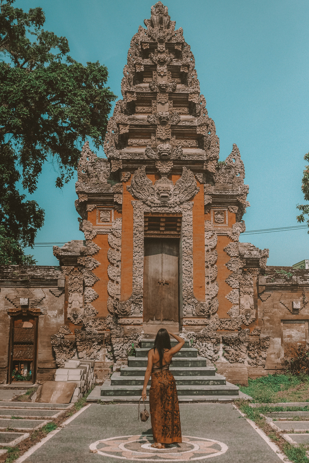 pura taman saraswati temple ubud bali indonesia