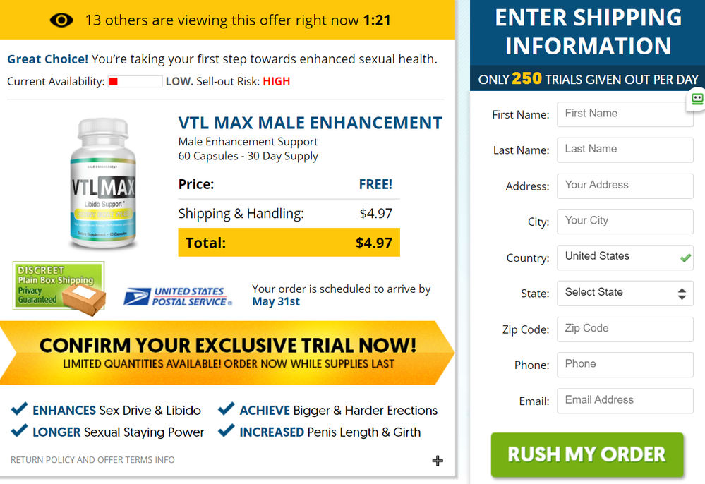 VTL Max Male Enhancement Achieve Bigger &amp; Harder Erection | saoso