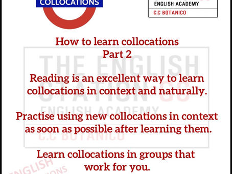 How to learn collocations - Part 2 
