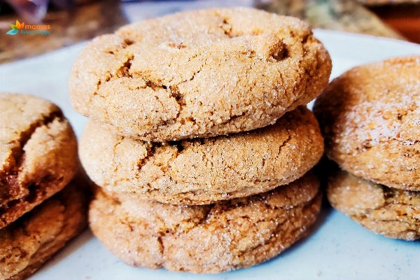 Soft Chewy Gingersnap Cookies