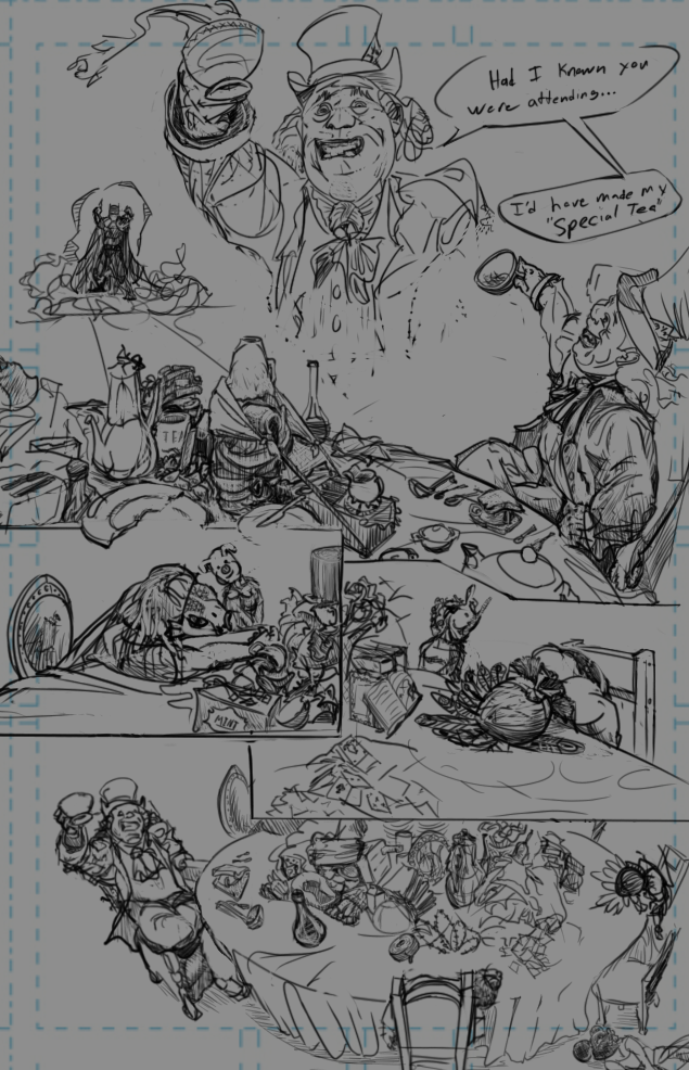Drew a page for a friends fan fic content media