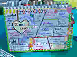 "I am" page in my Bible Quilt journal