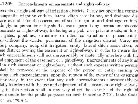 Legal Notice on Encroachments