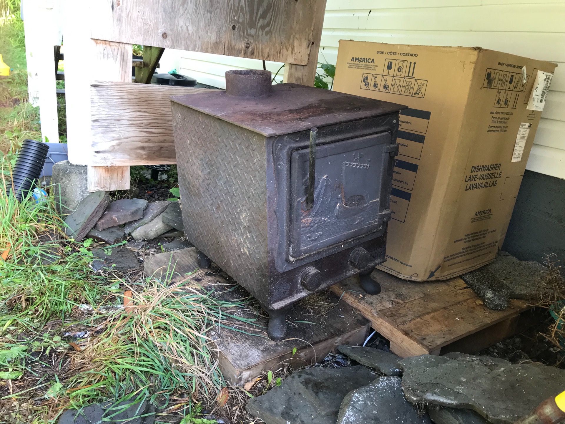 Big Heavy Viking Wood Stove content media