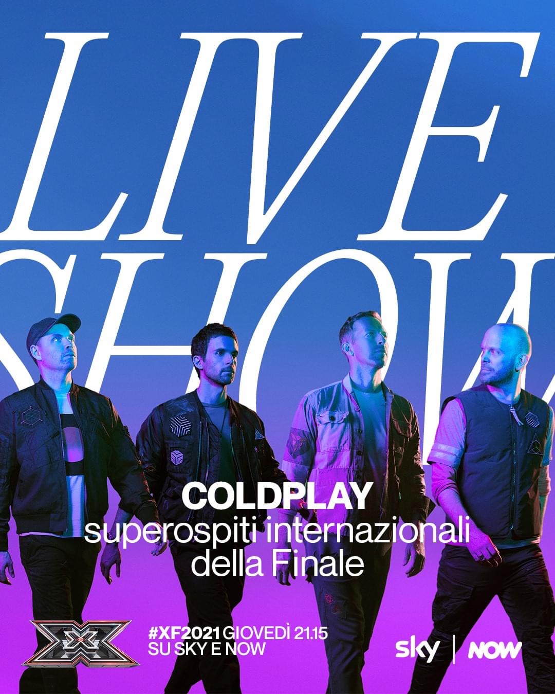 I Coldplay super ospiti della finale di XFactor content media