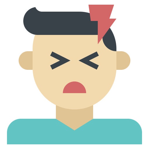 5728192 - head headache migraine pain severe shock