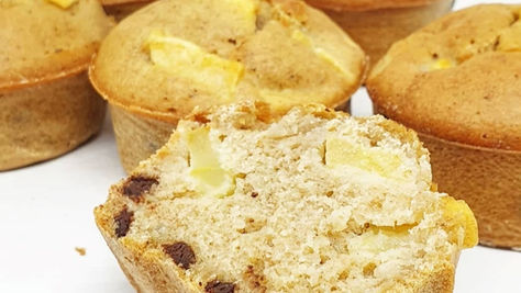 Muffins ultras moelleux chocolat-pomme